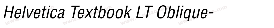 Helvetica Textbook LT Oblique字体转换